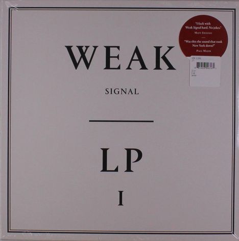 Weak Signal: LP I, LP