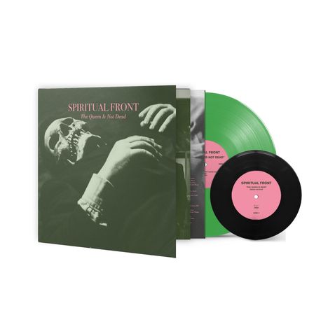 Spiritual Front: The Queen Is Not Dead (Neon Green Vinyl), 1 LP und 1 Single 7"