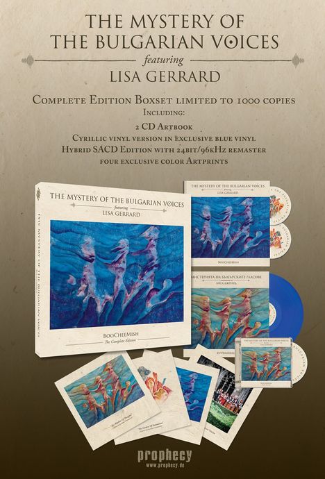 The Mystery Of The Bulgarian Voices: BooCheeMish - The Complete Edition (180g) (Limited-Boxset) (Blue Vinyl), 1 LP, 2 CDs, 1 Super Audio CD und 1 Buch