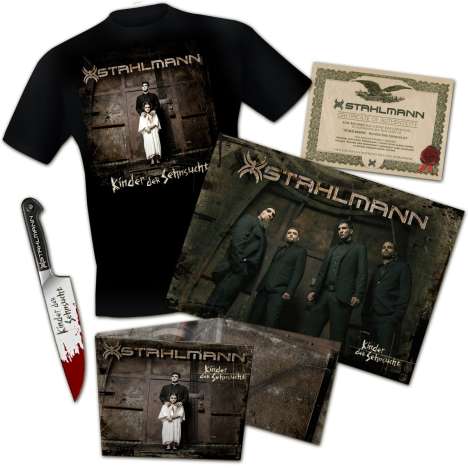 Stahlmann: Kinder der Sehnsucht (Limited-Numbered-Boxset) (+ T-Shirt Gr. XL), 1 CD, 1 T-Shirt und 1 Merchandise
