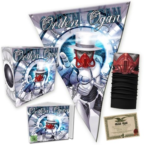 Orden Ogan: Final Days (Limited Boxset), 1 CD, 1 DVD und 1 Merchandise