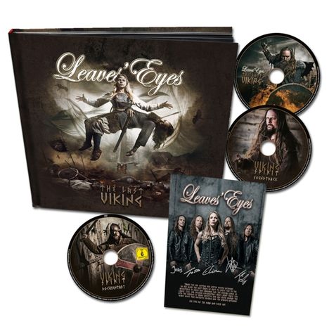 Leaves' Eyes: The Last Viking (Limited Hardcover Artbook), 2 CDs und 1 DVD