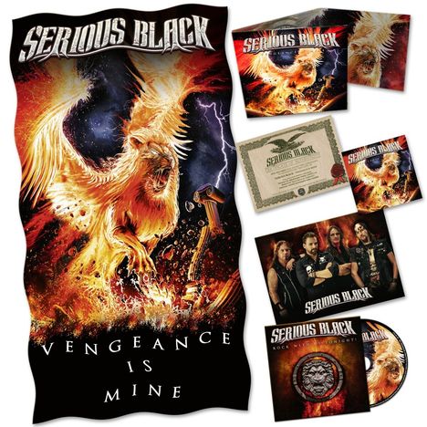 Serious Black: Vengeance Is Mine (Limited Boxset), 2 CDs und 1 Merchandise