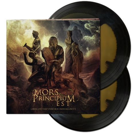 Mors Principium Est: Liberate The Unborn Inhumanity (Limited Edition) (Yellow/Black Sunburst Vinyl), 2 LPs