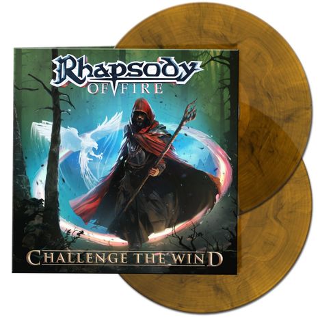 Rhapsody Of Fire  (ex-Rhapsody): Challenge The Wind (Ltd.Orange Black Marbled 2LP), 2 LPs