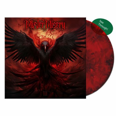 Mister Misery: Mister Misery (Transp. Red/Black Marbled Vinyl), LP