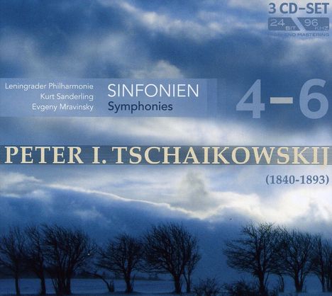 Peter Iljitsch Tschaikowsky (1840-1893): Symphonien Nr.4-6, 3 CDs