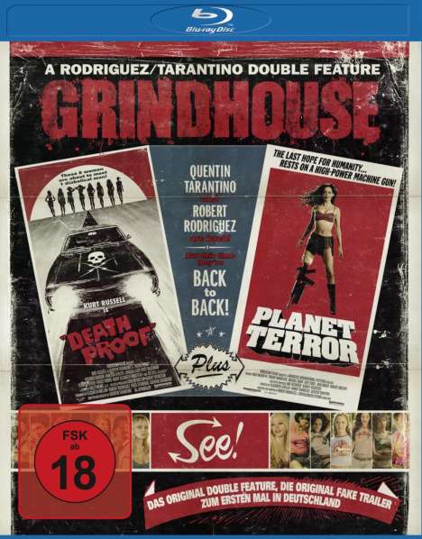 Grindhouse (Death Proof + Planet Terror) (Blu-ray), Blu-ray Disc