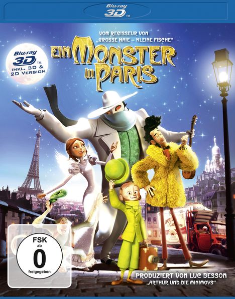 Ein Monster in Paris (3D Blu-ray), Blu-ray Disc