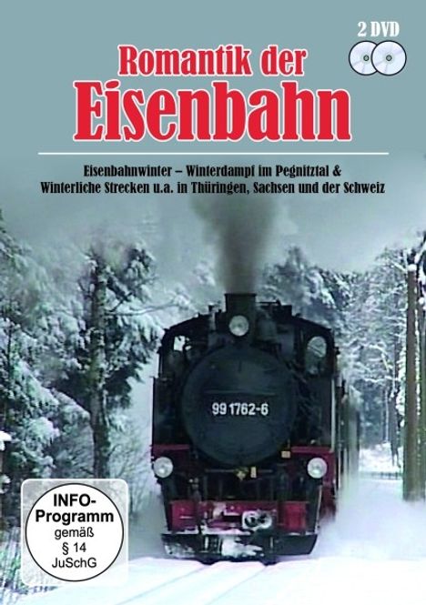 Romantik der Eisenbahn - Eisenbahnwinter, Winterdampf im Pegnitztal &amp; Winterliche Strecken u.a. in Thüringen, Sachsen und der Schweiz, DVD