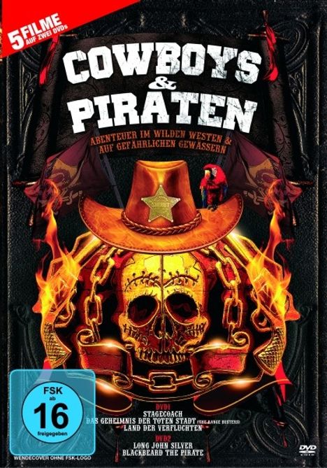 Cowboys &amp; Piraten (5 Filme auf 2 DVDs), 2 DVDs
