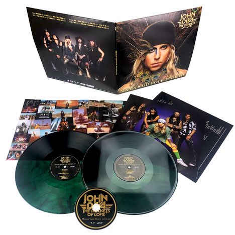 John Diva &amp; The Rockets Of Love: Mama Said Rock Is Dead (180g) (Green Vinyl W/ Black Swirls), 2 LPs und 1 CD