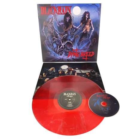 Blackrain: Dying Breed (180g) (Limited Edition) (Red w/ White Swirls Vinyl), 1 LP und 1 CD