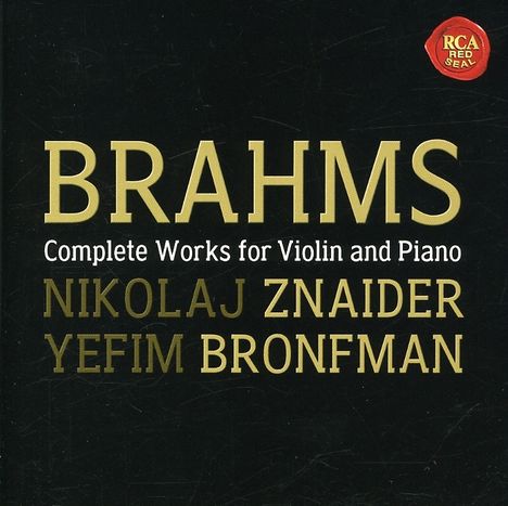 Johannes Brahms (1833-1897): Sonaten für Violine &amp; Klavier Nr.1-3, CD