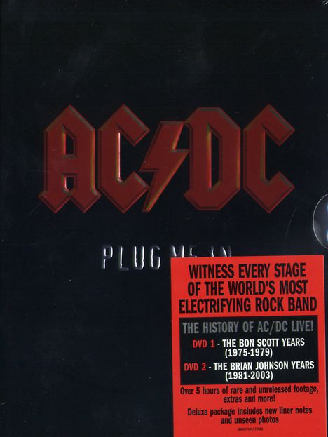 AC/DC: Plug Me In, 2 DVDs