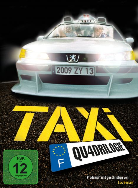Taxi 1-4, 4 DVDs