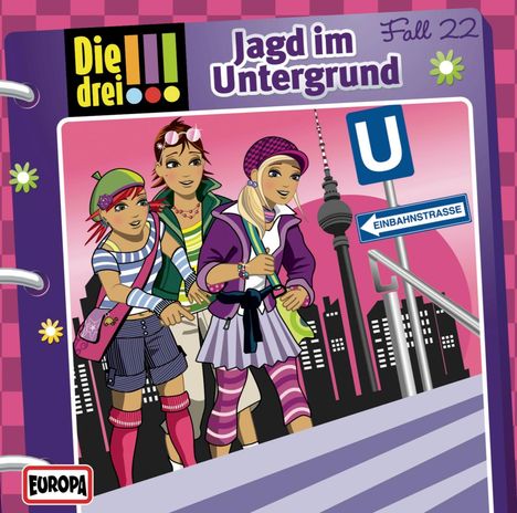 Die drei !!! (Fall 22) Jagd im Untergrund, CD