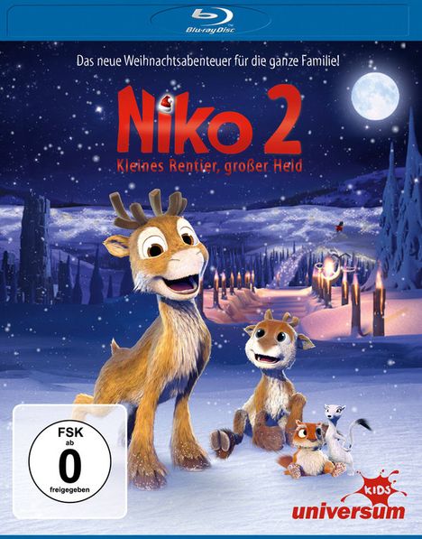 Niko 2 - Kleines Rentier, großer Held (Blu-ray), Blu-ray Disc