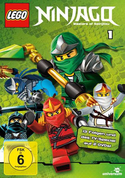 LEGO Ninjago 1, 2 DVDs