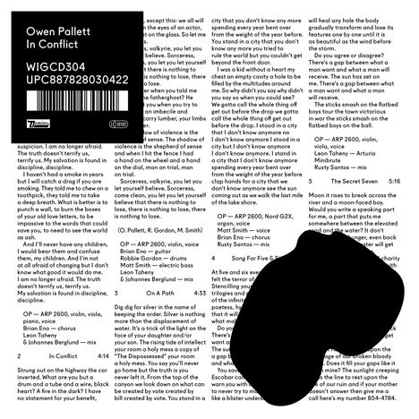 Owen Pallett: In Conflict, CD