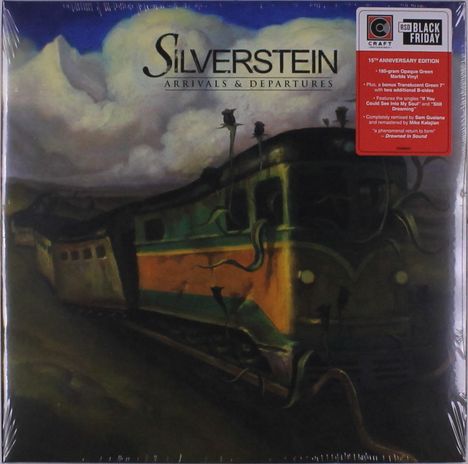 Silverstein: Arrivals &amp; Departures (15th Anniversary) (remastered) (180g) (Limited Edition) (Green Marbled Vinyl), 1 LP und 1 Single 7"