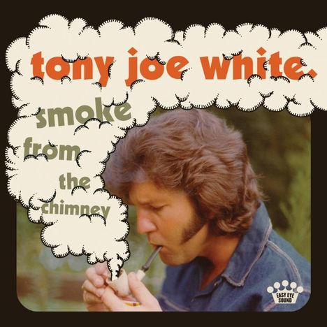 „Tony Joe White. Smoke from the Chimney“. Ein Mann mit langen Haaren raucht eine Zigarette.