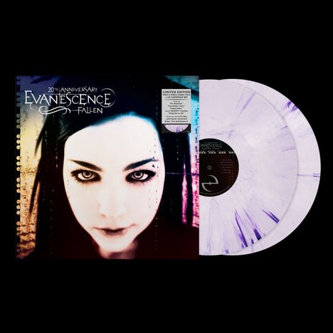 Evanescence: Fallen (20th Anniversary) (remastered) (Limited Deluxe Edition) (White &amp; Purple Marble Vinyl), 2 LPs