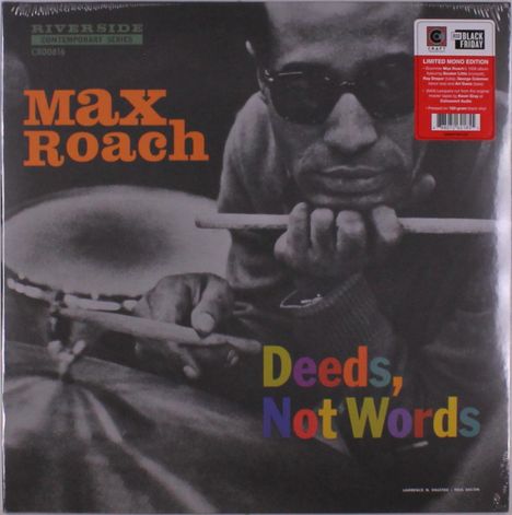 Max Roach (1924-2007): Deeds, Not Words (180g) (Limited Edition) (Mono), LP