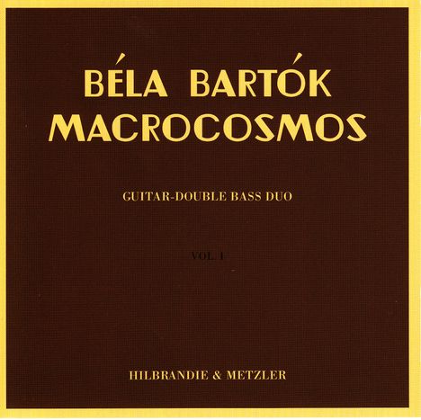Bela Bartok (1881-1945): Kammermusik für Gitarre &amp; Kontrabass, CD