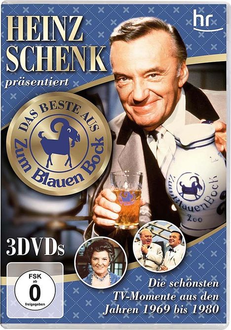 Heinz Schenk präsentiert: Zum blauen Bock - Die schönsten Momente aus den Jahren 1969 - 1980, 3 DVDs