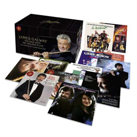 James Galway - The Man with the Golden Flute (The Complete RCA Album Collection), 71 CDs und 2 DVDs