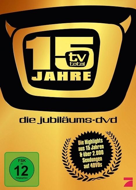 TV Total - 15 Jahre Jubiläums-Box, 4 DVDs