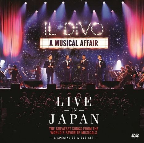 Il Divo: A Musical Affair: Live In Japan 2014, 1 CD und 1 DVD