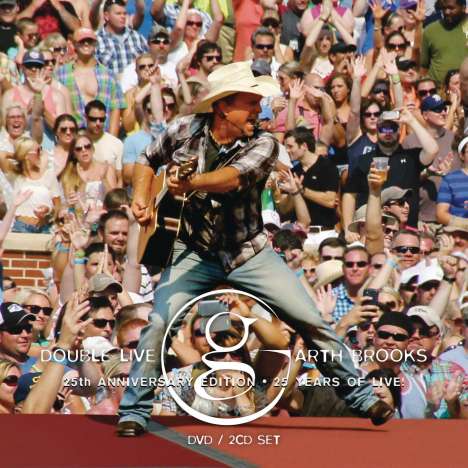 Garth Brooks: Double Live: 25th Anniversary Edition (2CD + DVD), 2 CDs und 1 DVD