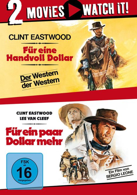 Für eine Handvoll Dollar / Für ein paar Dollar mehr, 2 DVDs