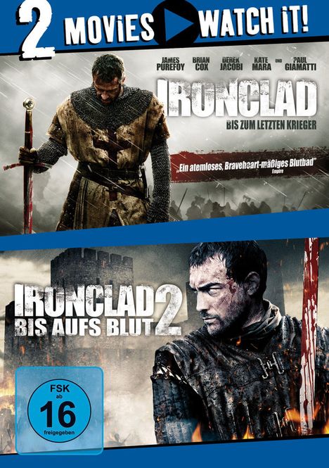 Ironclad 1 &amp; 2, 2 DVDs