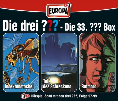 Die drei ??? Box 33. Folgen 97 - 99 (Fragezeichen), 3 CDs