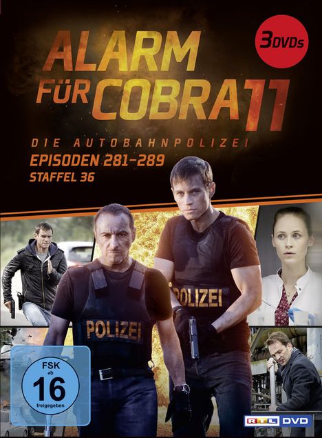 Alarm für Cobra 11 Staffel 36, 3 DVDs