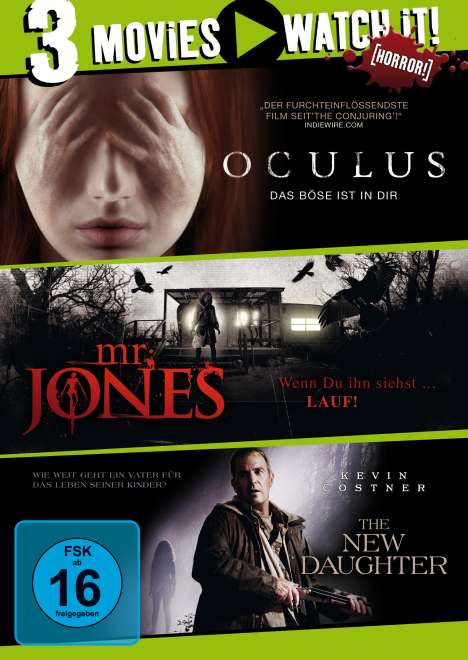 Oculus / Mr. Jones / The New Daughter, 3 DVDs