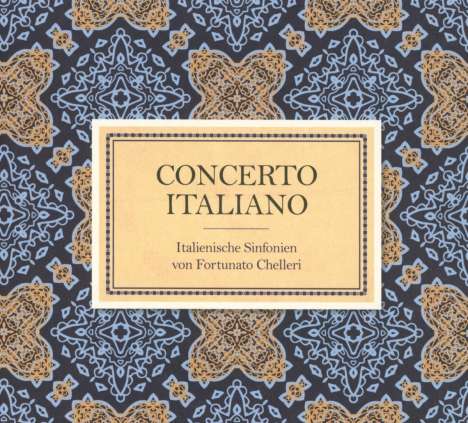Fortunato Chelleri (1690-1757): Simphonies Nouvelles Nr.1-6, CD