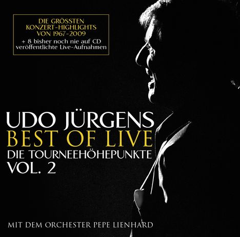 Udo Jürgens (1934-2014): Best Of Live - die Tourneehöhepunkte Vol. 2, 2 CDs