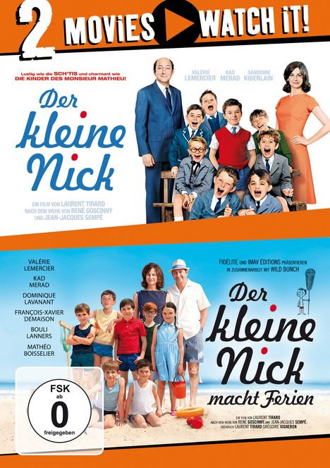 Der kleine Nick / Der kleine Nick macht Ferien, 2 DVDs