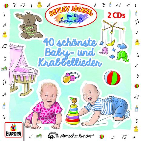 40 schönste Baby-und Krabbellieder, 2 CDs