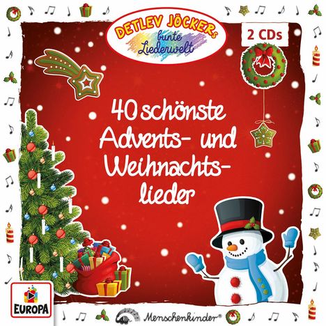 40 schönste Advents-und Weihnachtslieder, 2 CDs