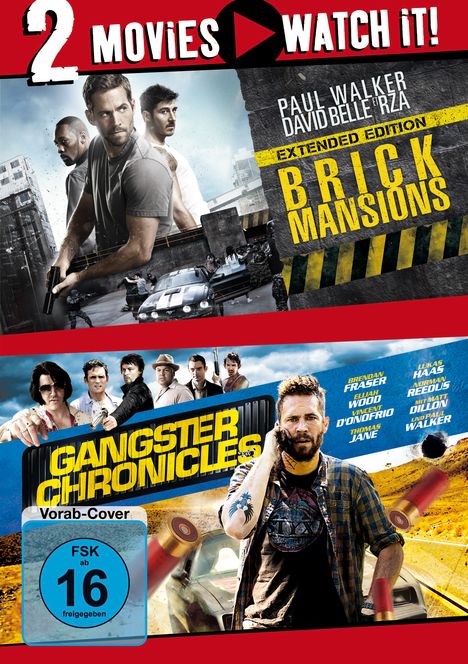 Brick Mansions / Gangster Chronicles, 2 DVDs