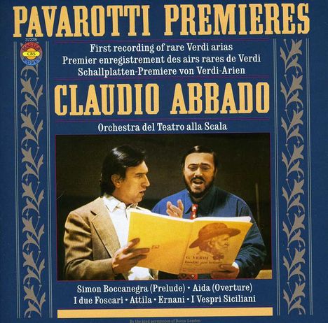 Pavarotti Premieres - First Recordings of rare Verdi Arias, CD