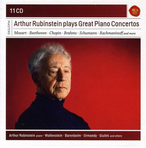Arthur Rubinstein plays great Piano Concertos, 11 CDs