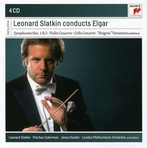 Edward Elgar (1857-1934): Leonard Slatkin dirigiert Elgar, 4 CDs