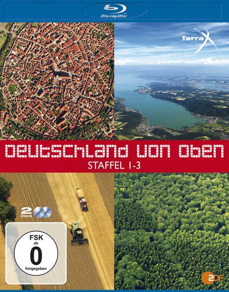 Deutschland von oben Staffel 1-3 (Blu-ray), 3 Blu-ray Discs