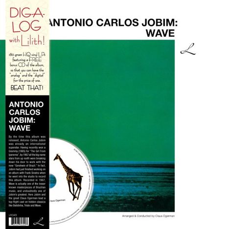 Antonio Carlos (Tom) Jobim (1927-1994): Wave (180g) (LP + CD), 1 LP und 1 CD